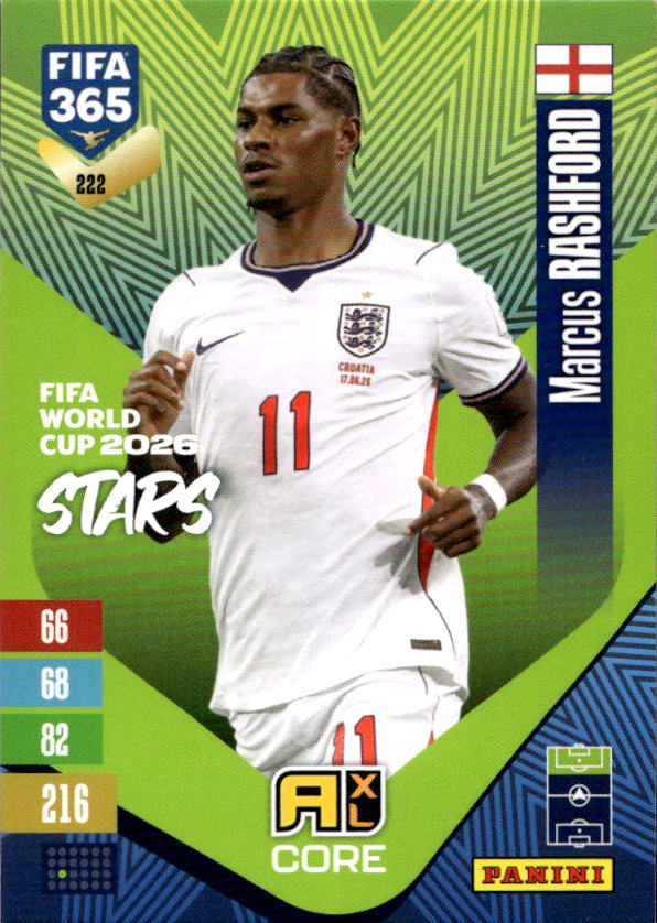 Fifa World Cup 2026 Stars MARCUS RASHFORD 2027 Panini FIFA 365