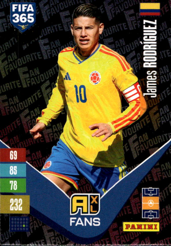 Fan Favourite JAMES RODRIGUEZ 2027 Panini FIFA 365