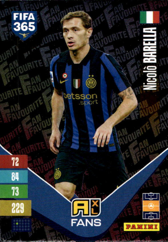 Fan Favourite NICOLO BARELLA 2027 Panini FIFA 365