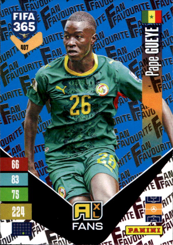 Blue Fan Favourite PAPE GUEYE 2027 Panini FIFA 365