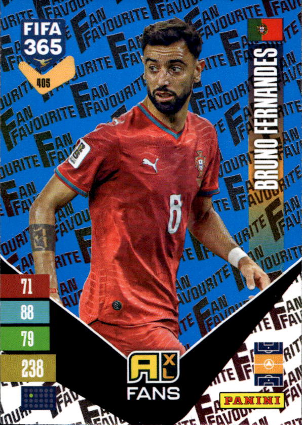 Blue Fan Favourite BRUNO FERNANDES 2027 Panini FIFA 365