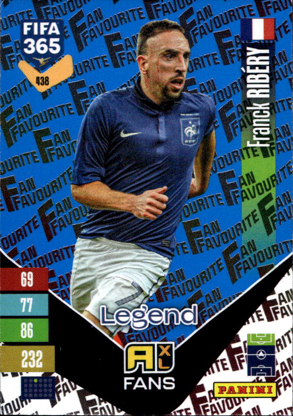 Legend Blue Fan Favourite FRANCK RIBERY 2027 Panini FIFA 365
