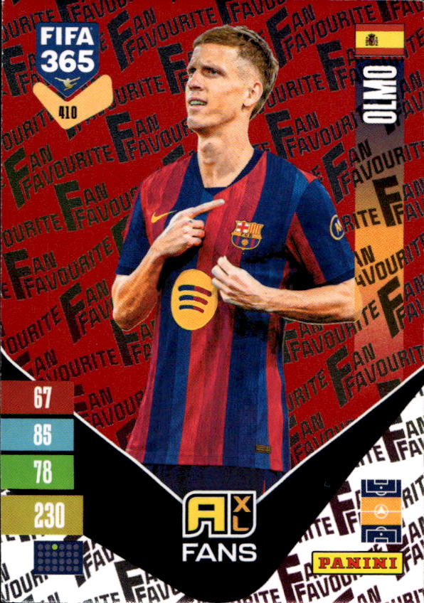 Red Fan Favourite DANI OLMO 2027 Panini FIFA 365