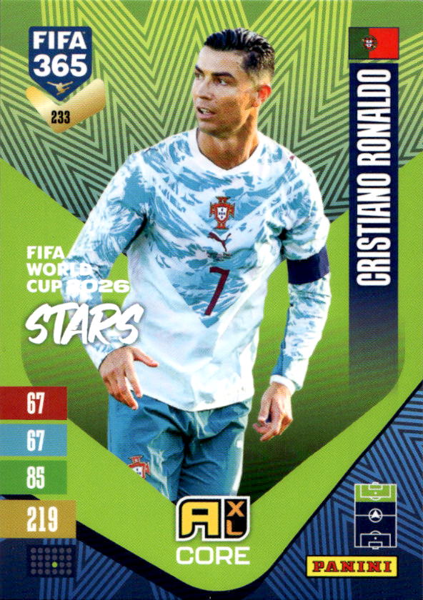 Fifa World Cup 2026 Stars CRISTIANO RONALDO 2027 Panini FIFA 365