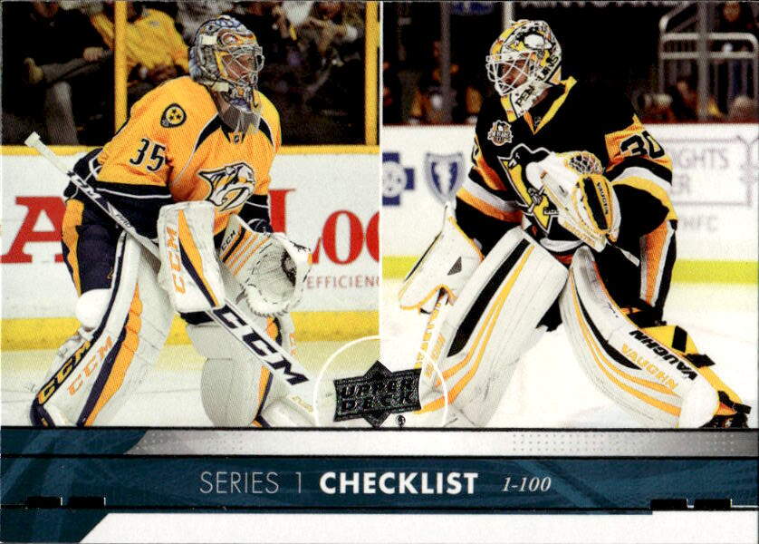 Checklist PEKKA RINNE/MATT MURRAY 17-18 UD Series 1