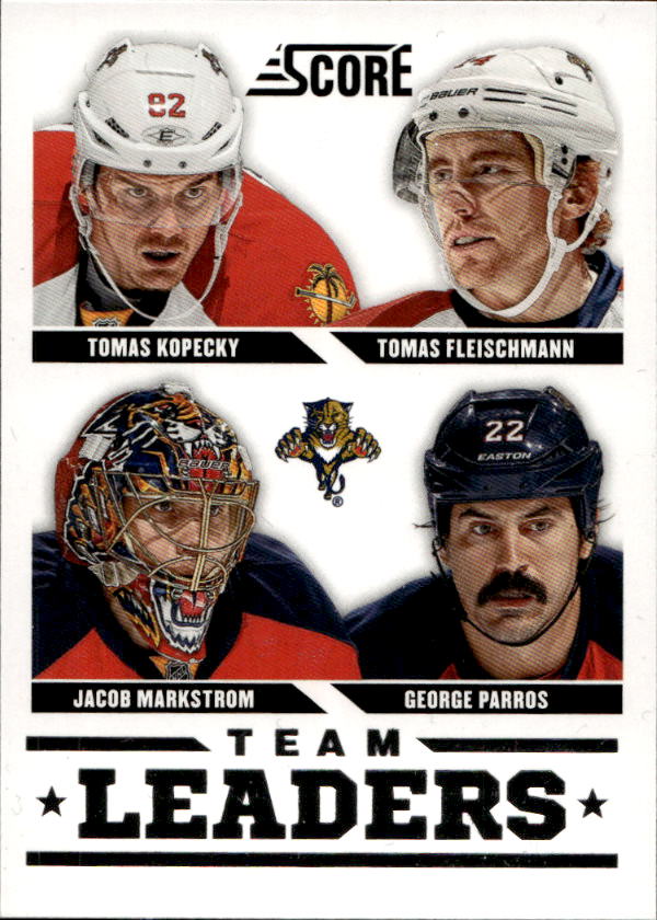 Team Leaders KOPECKÝ/FLEISCHMAN/MARKSTROM/PARROS 13-14 Panini Score Hockey