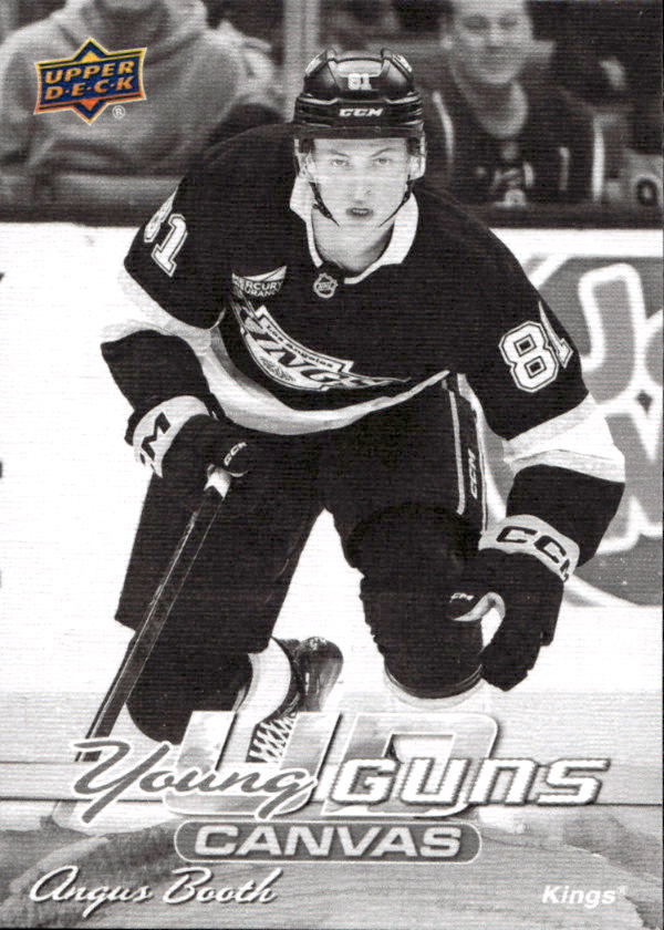 Rookie Black & White UD Canvas Young Guns ANGUS BOOTH 26-27 UD Series 1