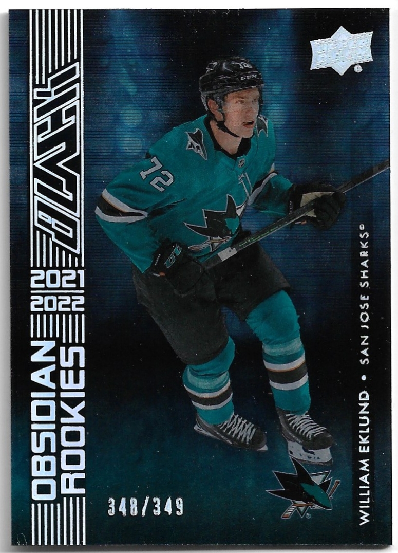 Rookie Obsidian Black WILLIAM EKLUND 21-22 UD SPx /349