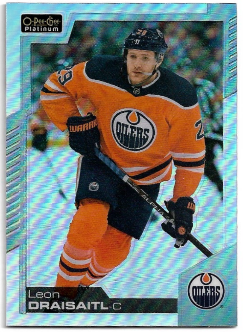 Rainbow LEON DRAISAITL 20-21 UD O-Pee-Chee OPC Platinum