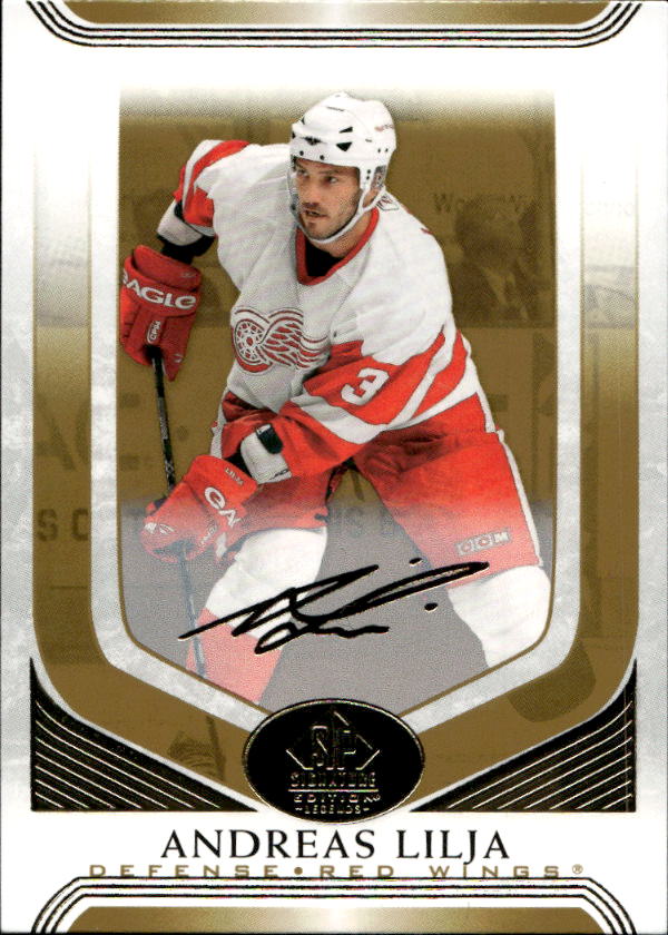 Gold Foil ANDREAS LILJA 20-21 UD SP Signature Legends