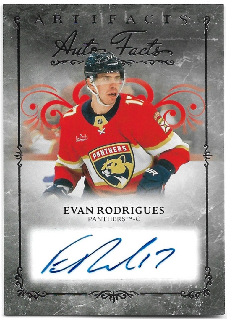 Auto Facts EVAN RODRIGUES 26-27 UD Artifacts