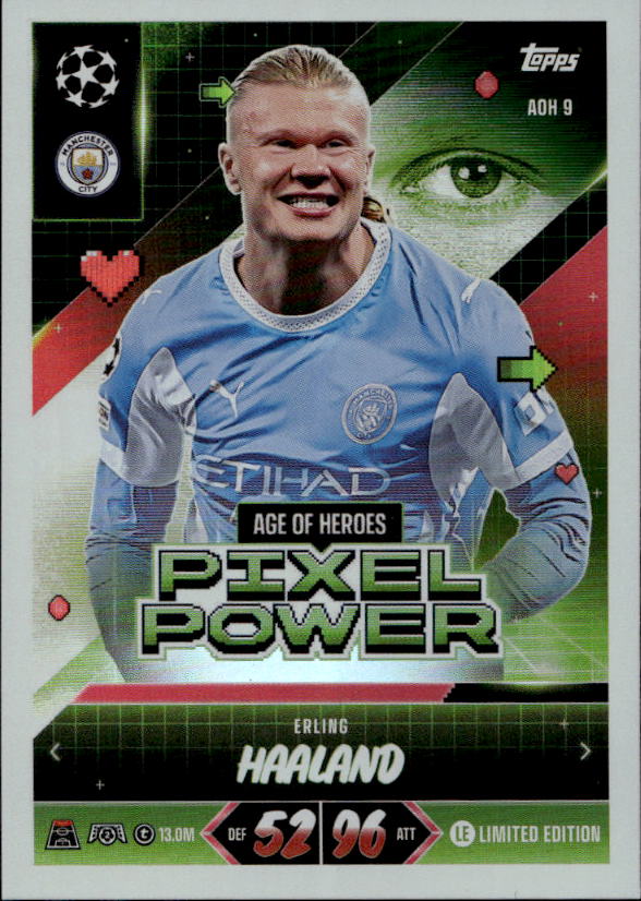 Limited Edition Pixel Power ERLING HAALAND 26-27 Match Attax UCL