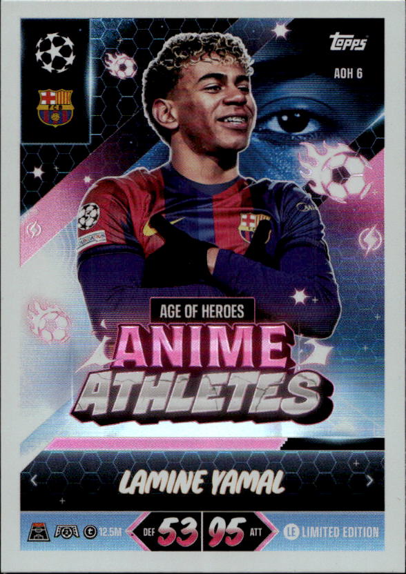 Limited Edition Anime Athletes LAMINE YAMAL 26-27 Match Attax UCL
