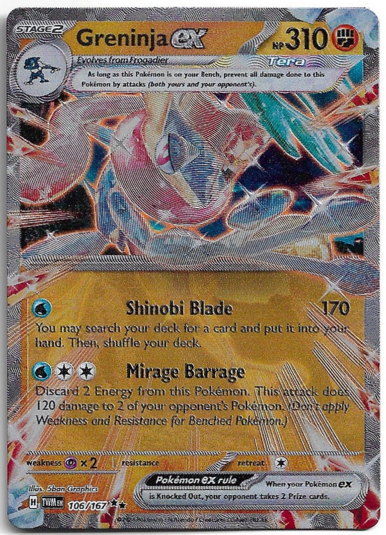 (Kovová karta) Double Rare - GRENINJA EX