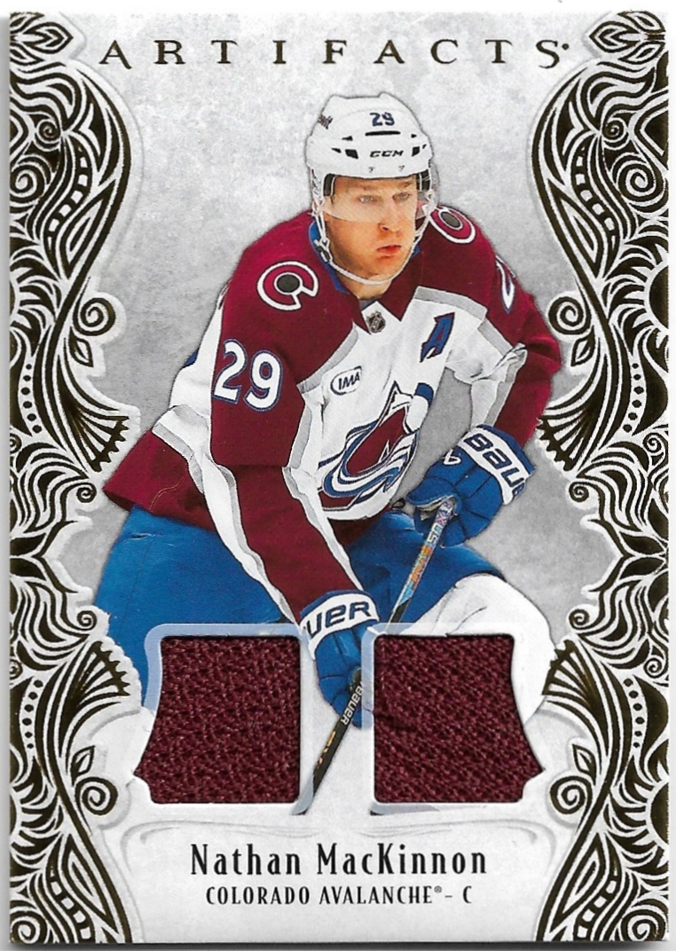 Jersey Gold Material NATHAN MACKINNON 25-26 UD Artifacts /199