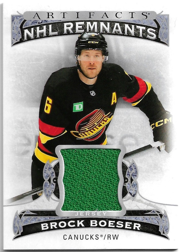 Jersey NHL Remnants BROCK BOESER 26-27 UD Artifacts