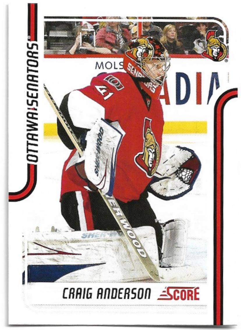 CRAIG ANDERSON 11-12 Panini Score