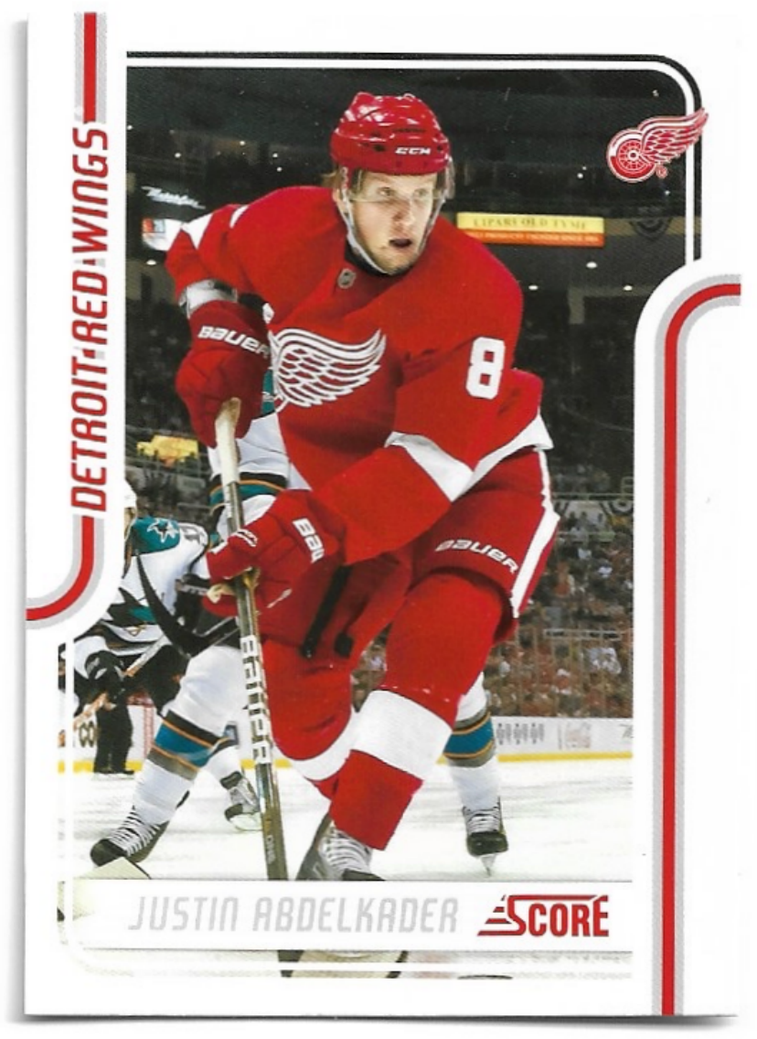 Glossy JUSTIN ABDELKADER 11-12 Panini Score