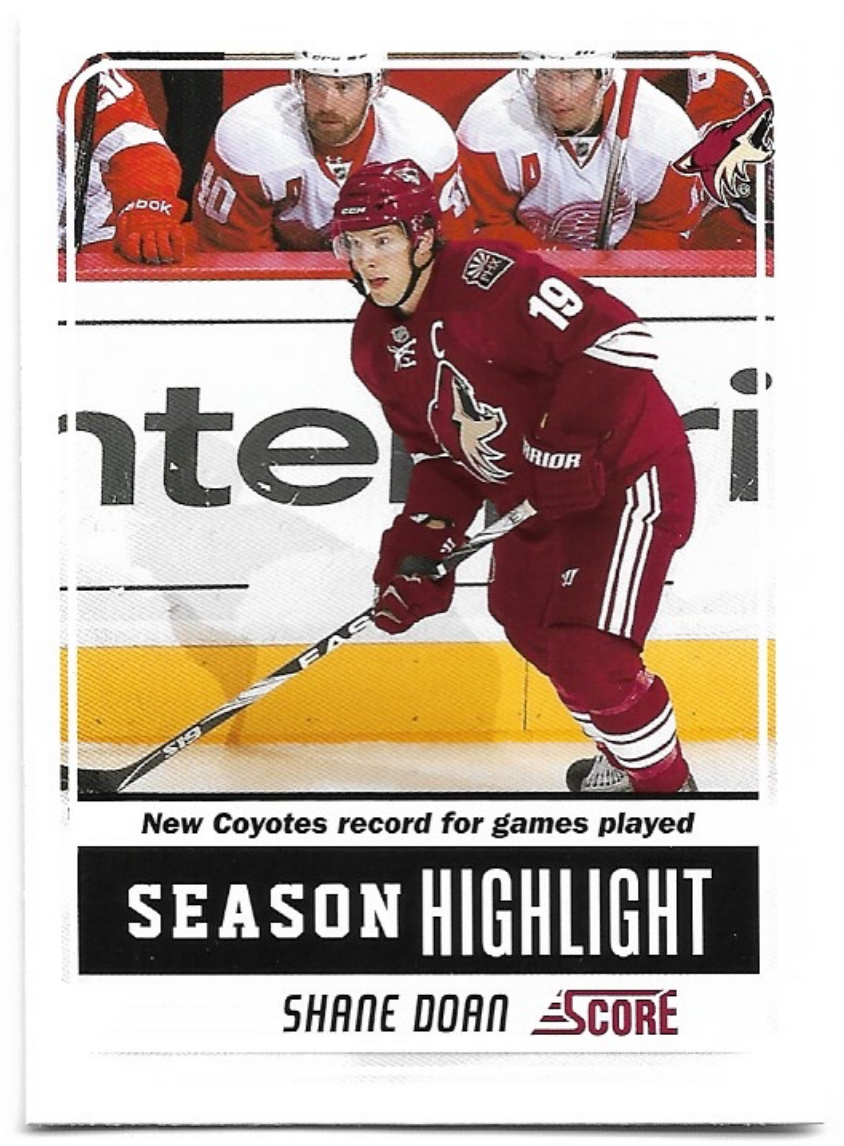 Season Highlight SHANE DOAN 11-12 Panini Score