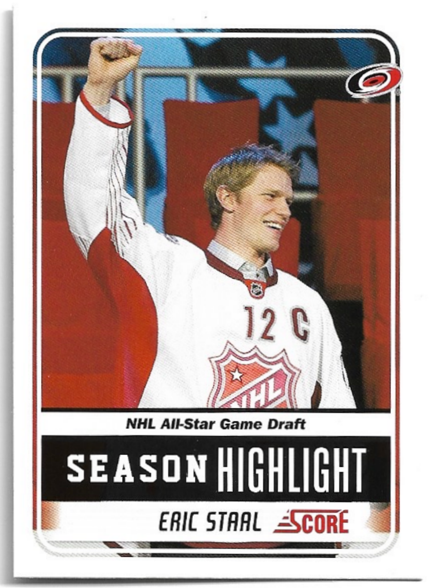 Season Highlight ERIC STAAL 11-12 Panini Score