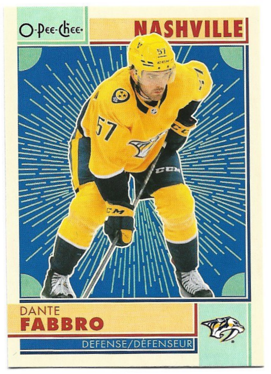 Retro DANTE FABBRO 22-23 UD O-Pee-Chee OPC