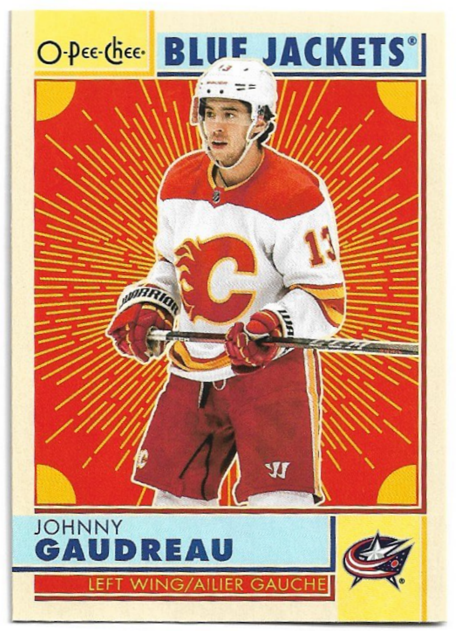 Retro JOHNNY GAUDREAU 22-23 UD O-Pee-Chee OPC