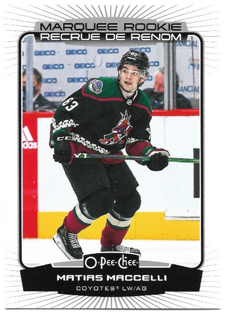 Marquee Rookie MATIAS MACCELLI 22-23 UD O-Pee-Chee OPC