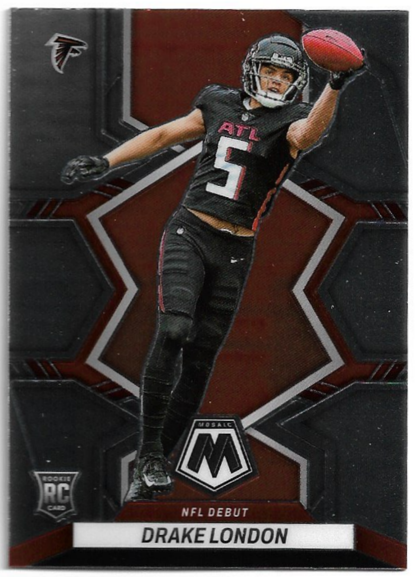 NFL Debut Rookie DRAKE LONDON 2022 Panini Mosaic Football