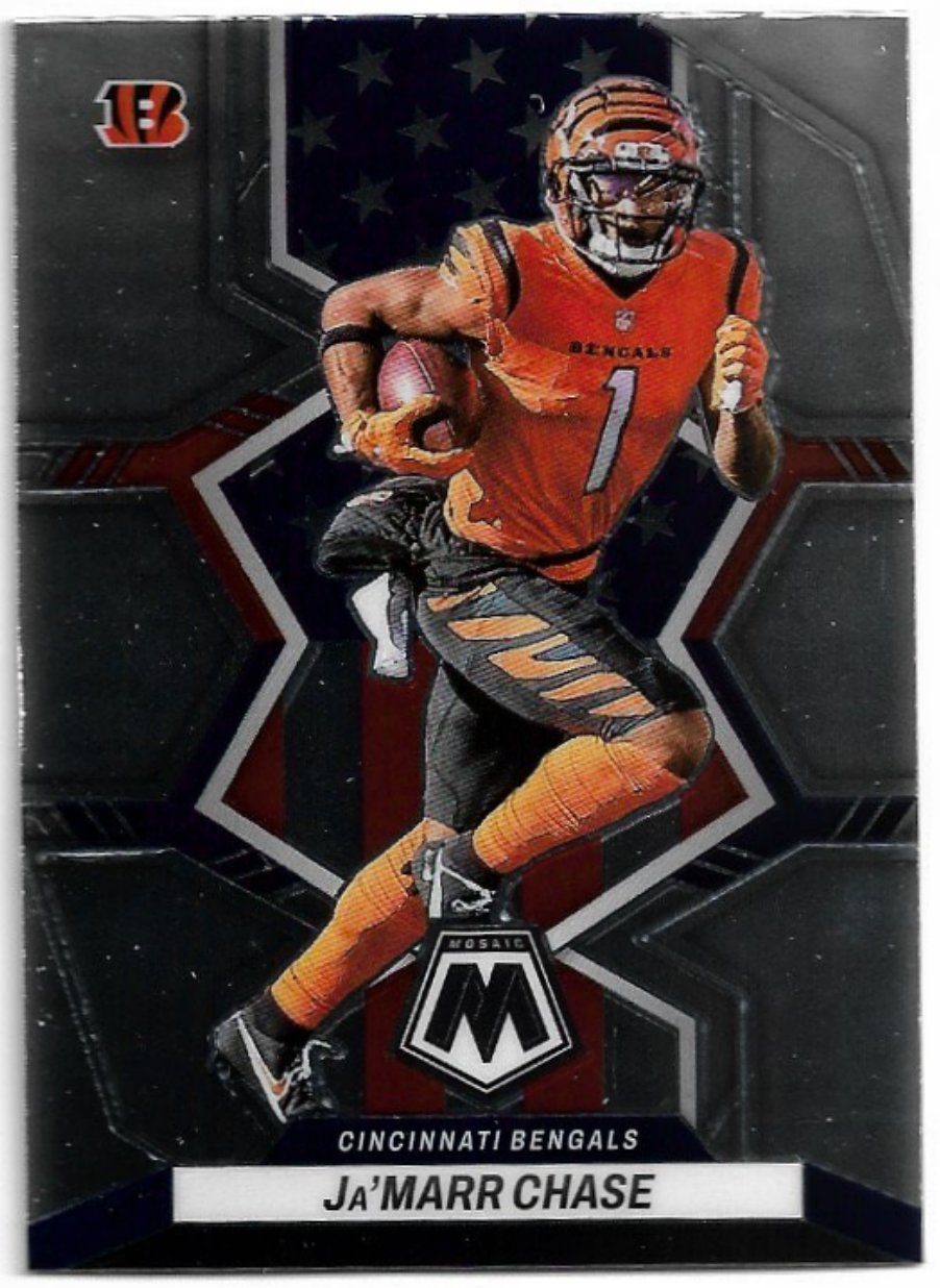 National Pride JA'MARR CHASE 2022 Panini Mosaic Football