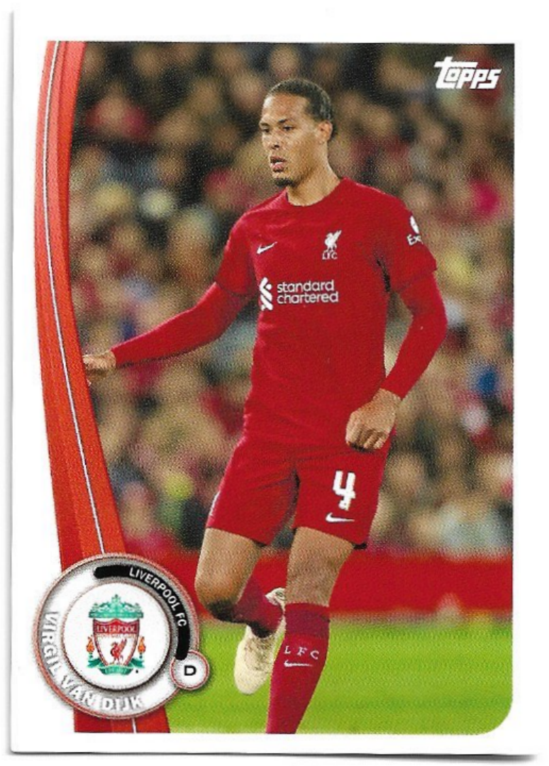 VIRGIL VAN DIJK 22-23 Topps Liverpool Official Fan Set
