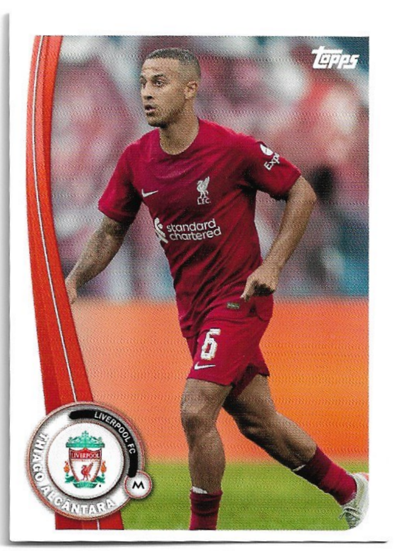 THIAGO ALCANTARA 22-23 Topps Liverpool Official Fan Set