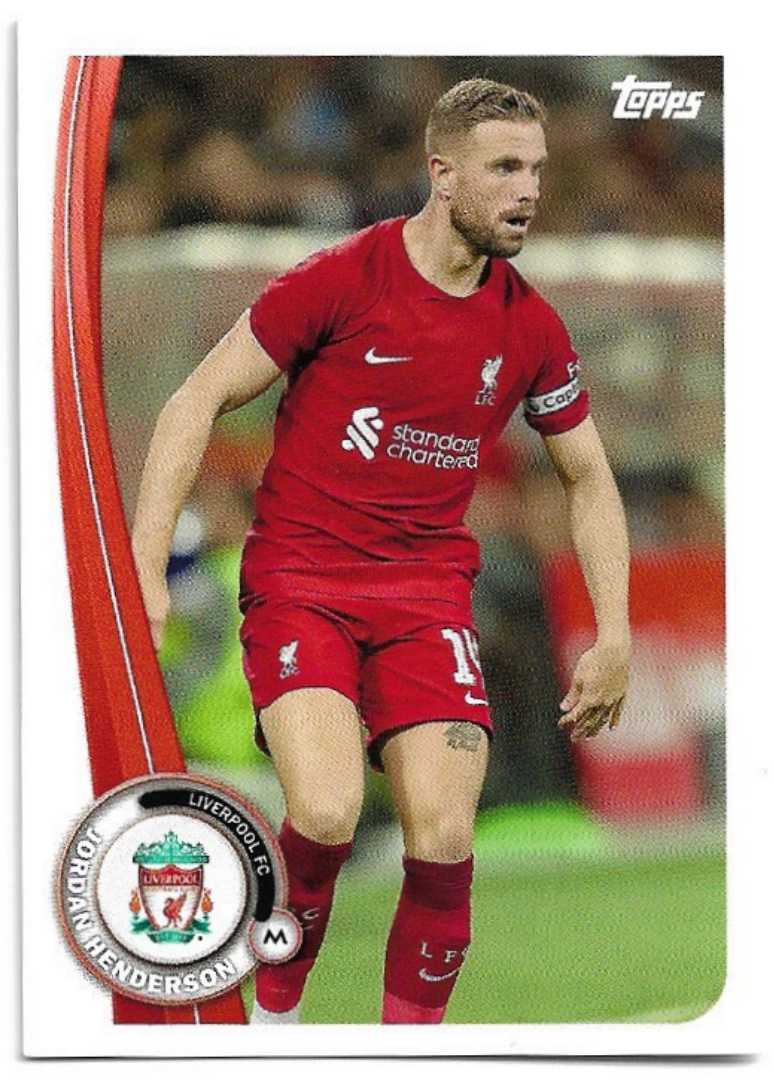 JORDAN HENDERSON 22-23 Topps Liverpool Official Fan Set