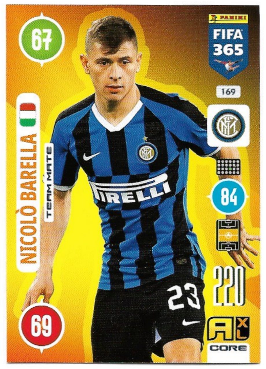 NICOLO BARELLA 2021 Panini FIFA 365