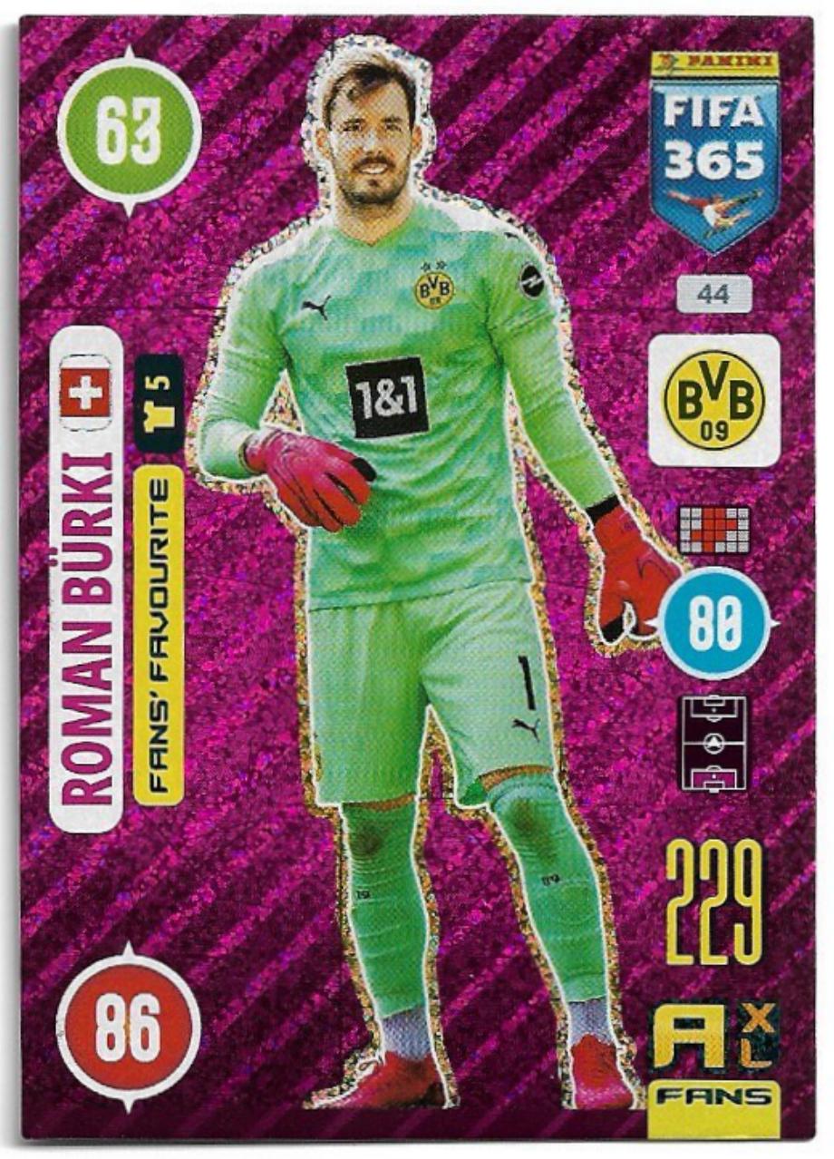 Fans Favourite ROMAN BURKI 2021 Panini FIFA 365