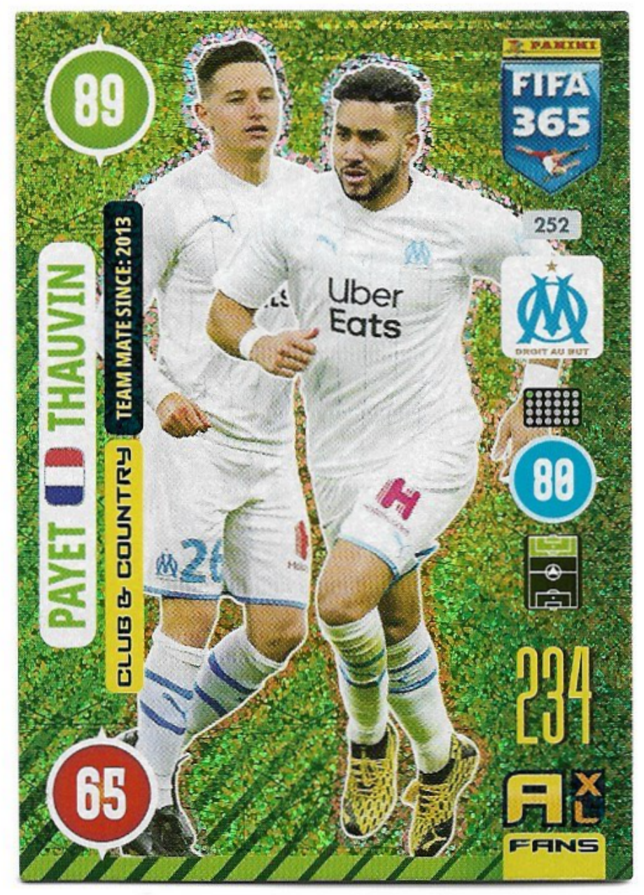 Club & Country PAYET/THAUVIN 2021 Panini FIFA 365