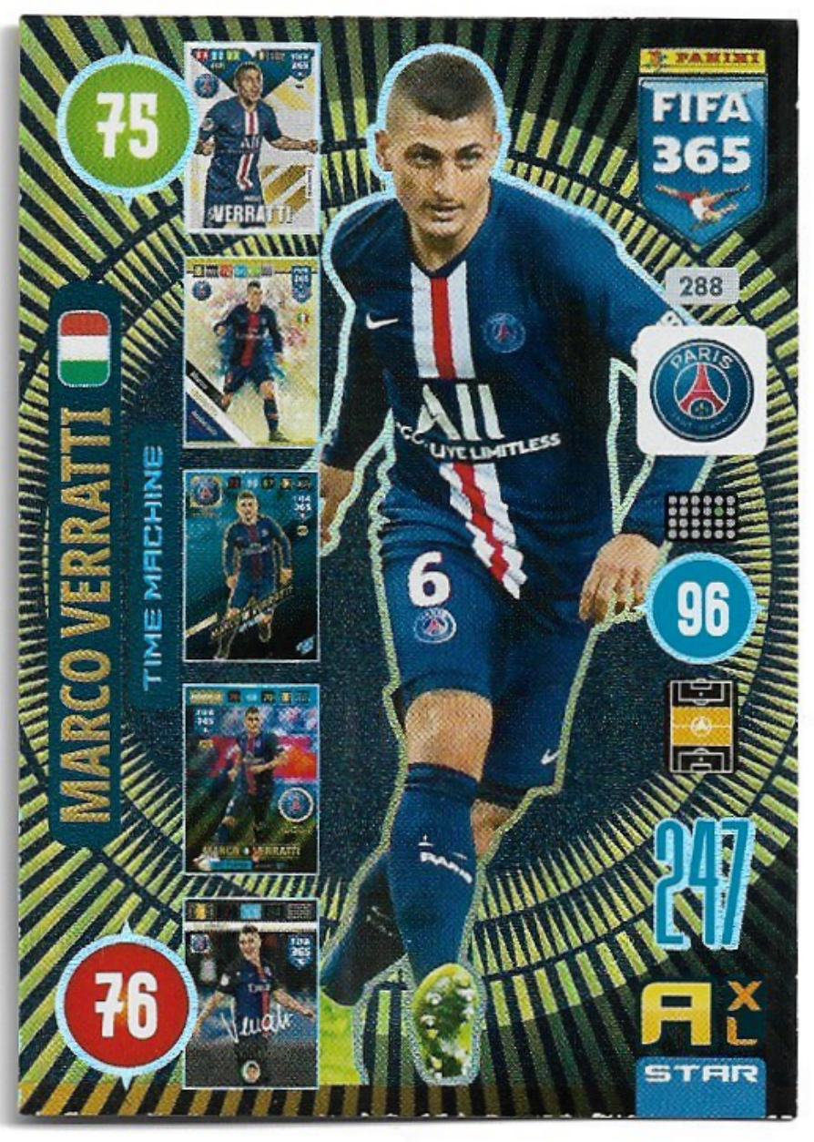Time Machine MARCO VERRATTI 2021 Panini FIFA 365