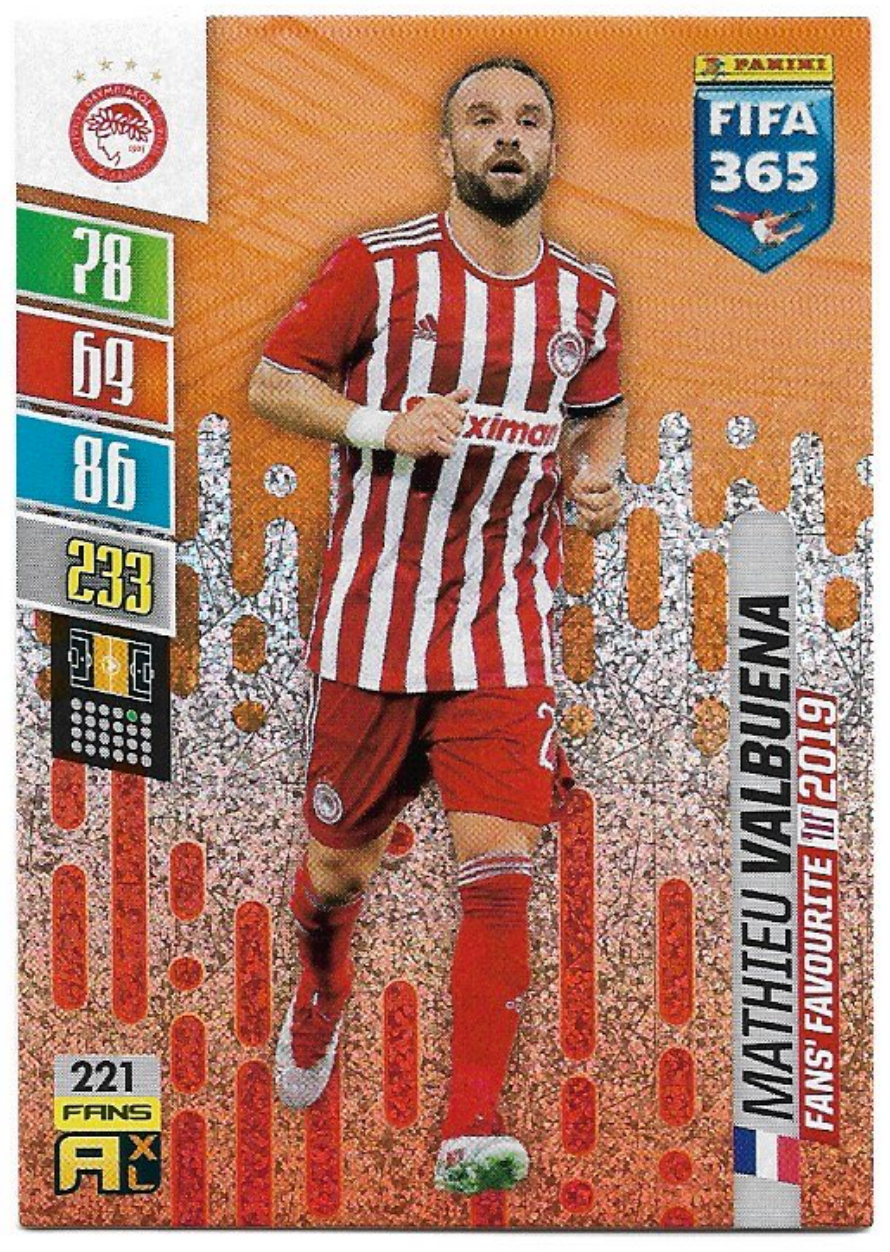 Fans Favourite MATHIEU VALBUENA 2022 Panini FIFA 365