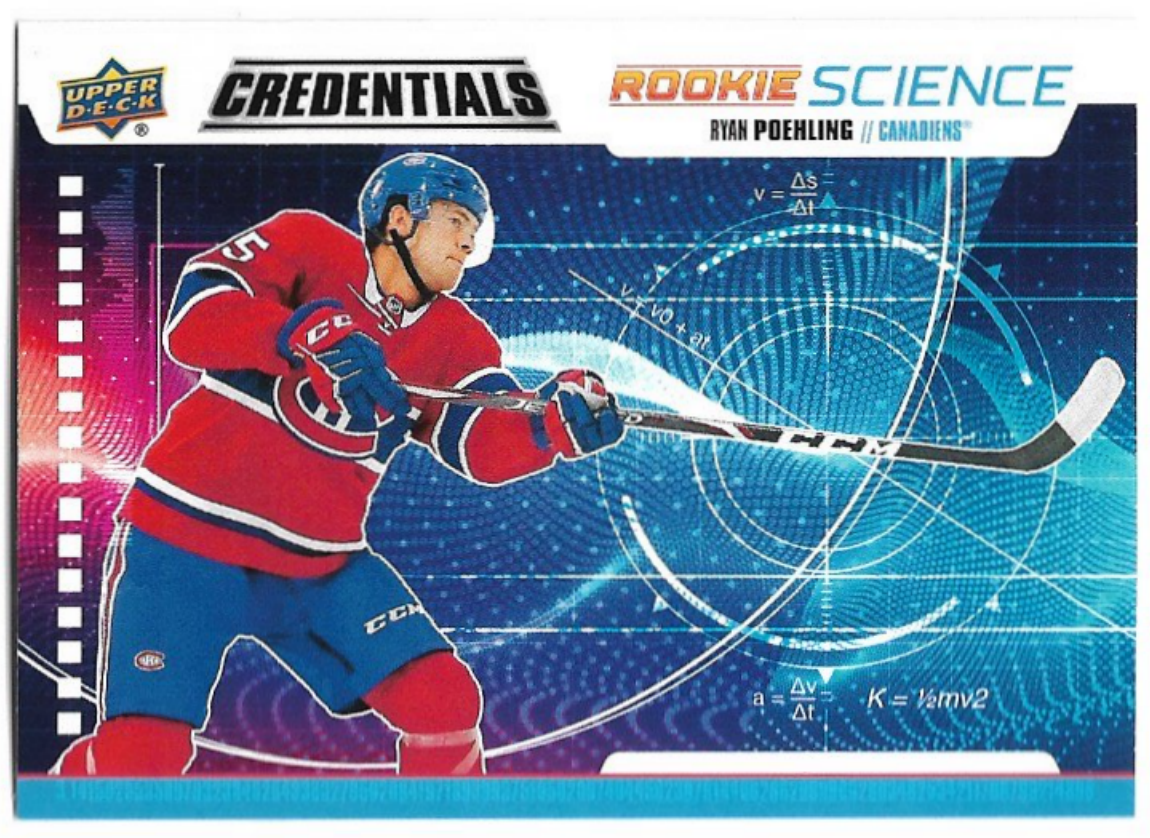 Rookie Science RYAN POEHLING 19-20 UD Credentials