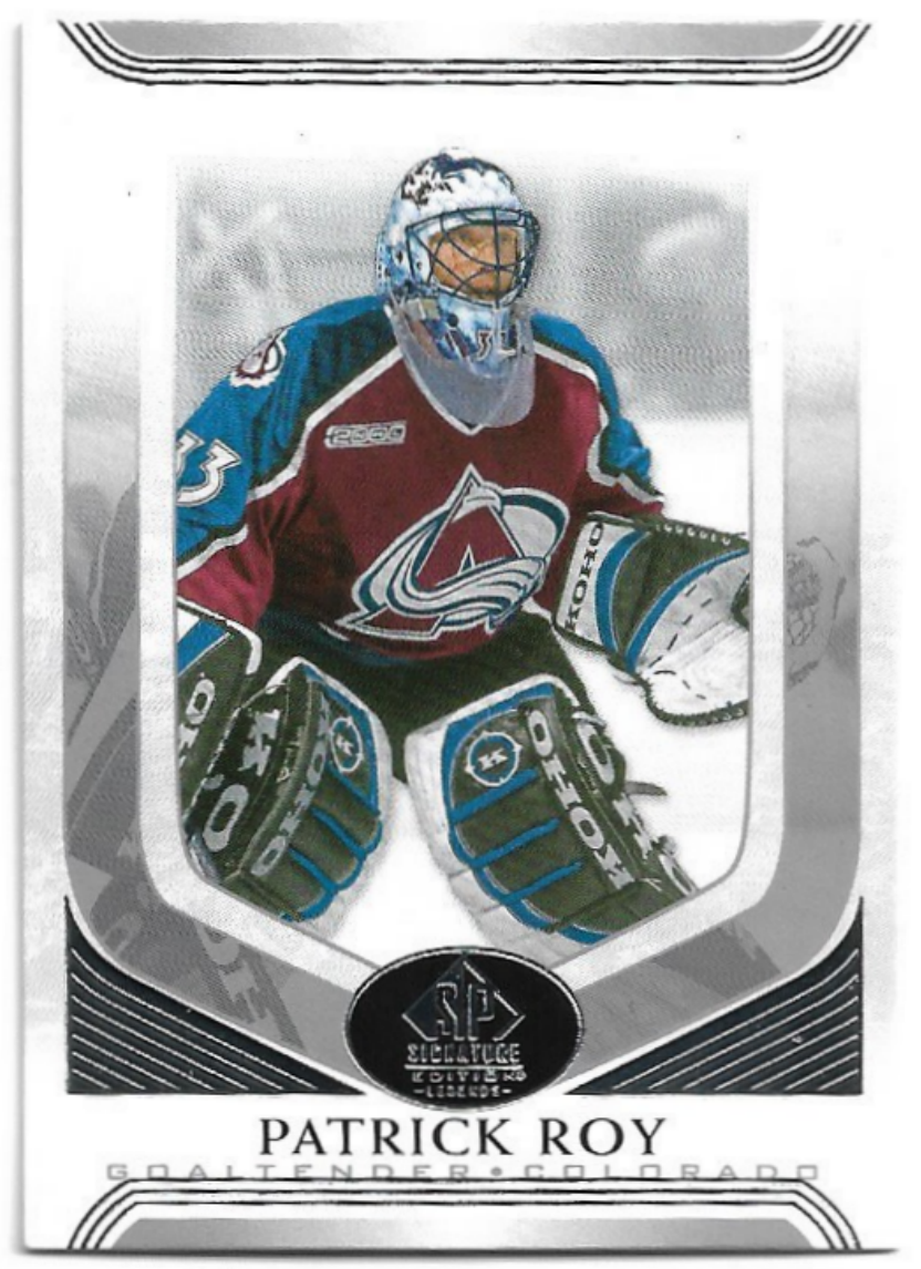 SP PATRICK ROY 20-21 UD SP Signature Legends