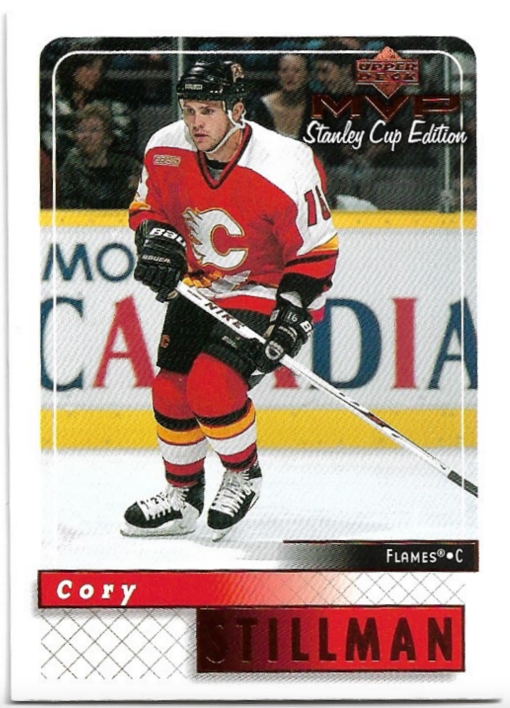 CORY STILLMAN 99-00 UD MVP Stanley Cup Edition