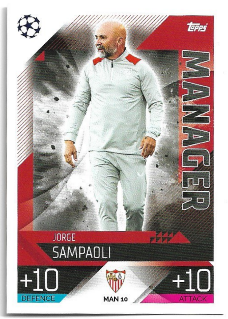 Manager JORGE SAMPAOLI 2023 Match Attax Extra UCL