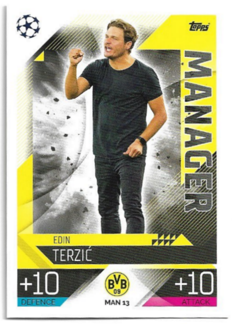 Manager EDIN TERZIC 2023 Match Attax Extra UCL