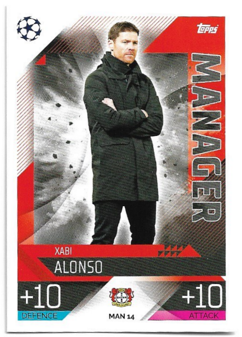 Manager XABI ALONSO 2023 Match Attax Extra UCL
