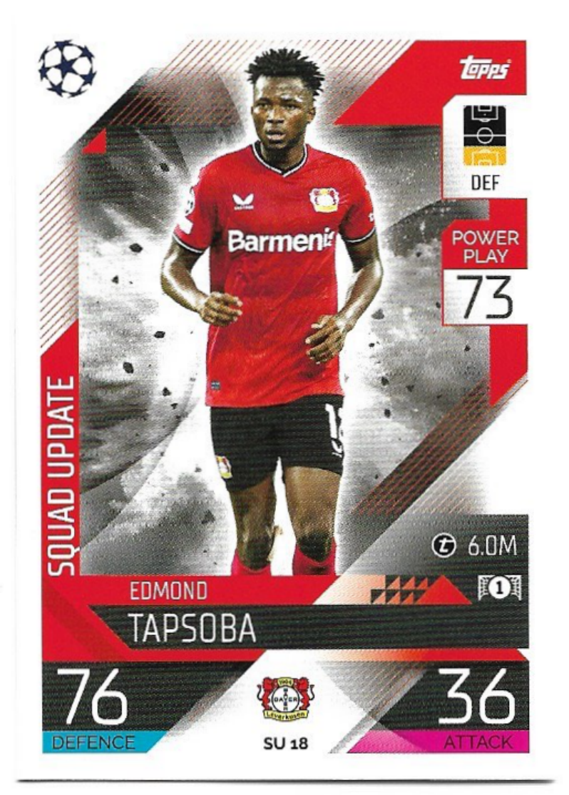 Squad Update EDMONO TAPSOBA 2023 Match Attax Extra UCL