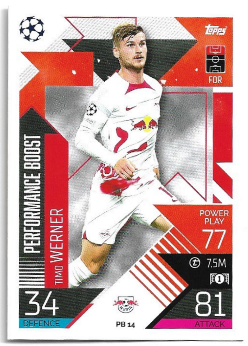 Performance Boost TIMO WERNER 2023 Match Attax Extra UCL