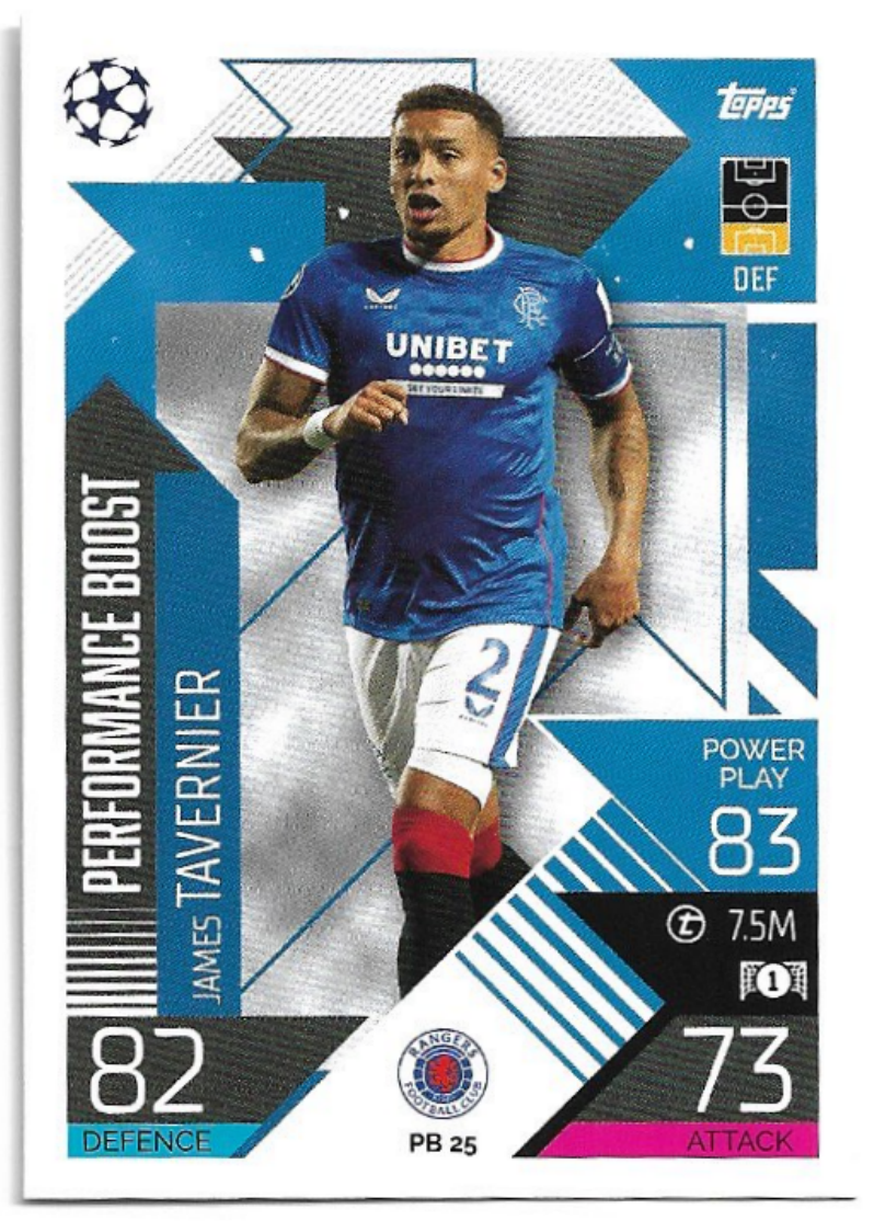 Performance Boost JAMES TAVERNIER 2023 Match Attax Extra UCL