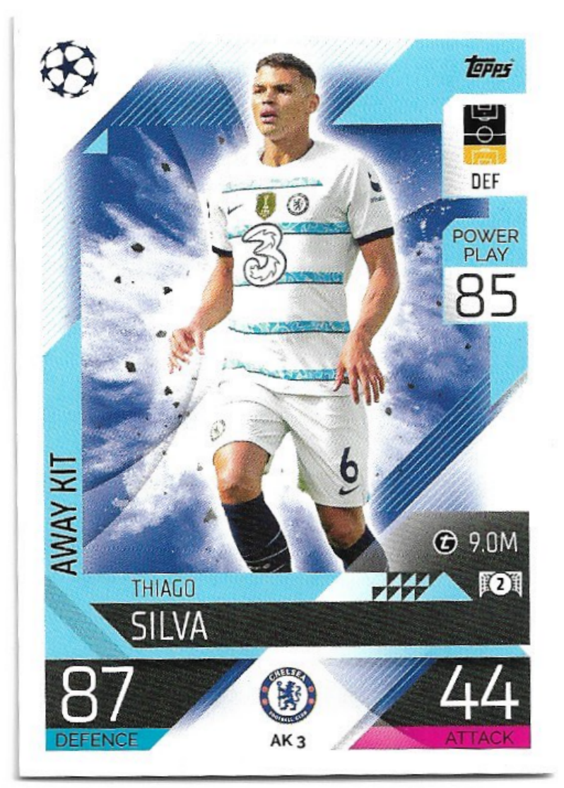 Away Kit THIAGO SILVA 2023 Match Attax Extra UCL