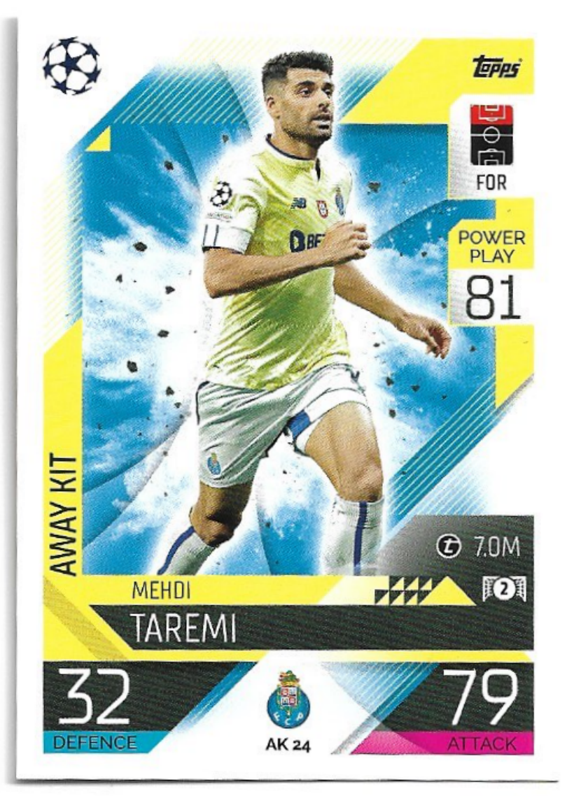 Away Kit MEHDI TAREMI 2023 Match Attax Extra UCL