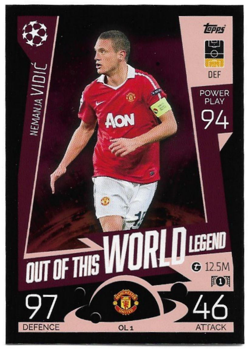 Out of this World Legend NEMANJA VIDIC 2023 Match Attax Extra UCL