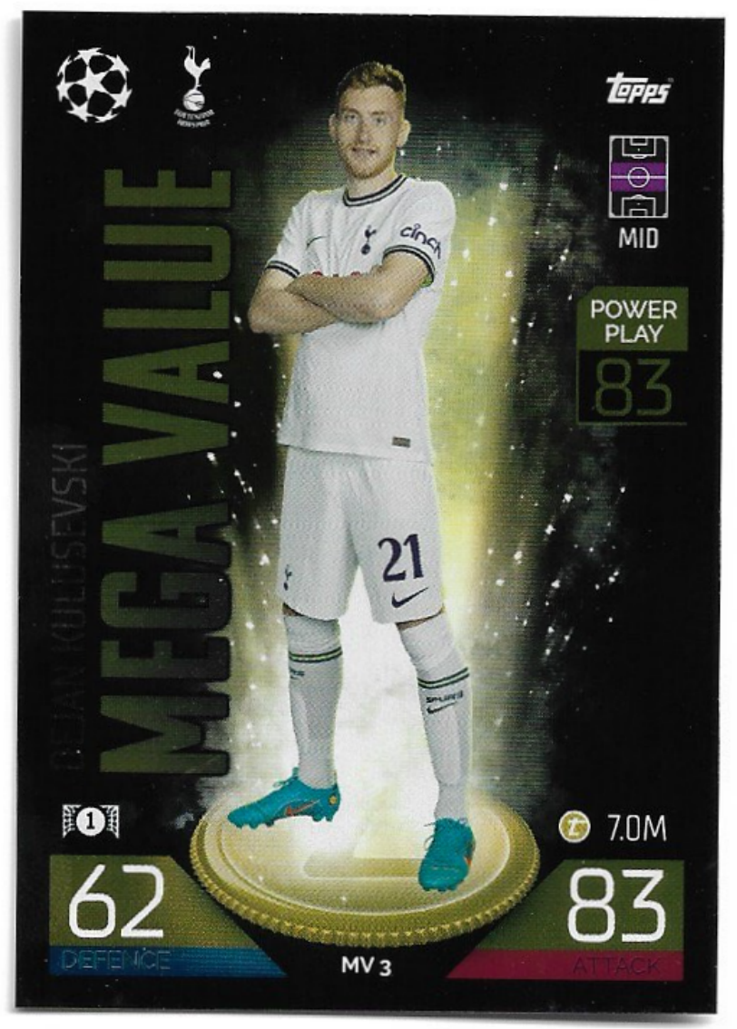 Mega Value DEJAN KULUSEVSKI 2023 Match Attax Extra UCL
